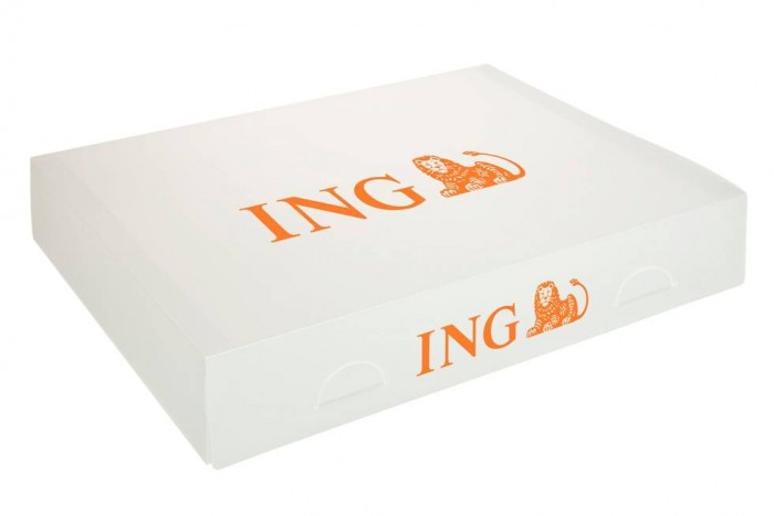 Bedruckte Geschenkbox mit Logo
