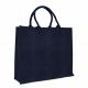 JUTE TRAGETASCHEN BLAU/GOLD