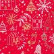 Trendy HAPPY HOLIDAYS RED GOLD