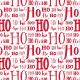 Trendy XMAS LETTERS HOHOHO RED