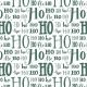 Trendy XMAS LETTERS HOHOHO GREEN