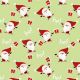 Trendy HAPPY SANTA LIGHTGREEN