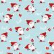 Trendy HAPPY SANTA LIGHTBLUE