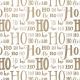 Luxus Metallisiert XMAS LETTERS HOHOHO GOLD
