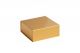 Luxuriöse Magnetbox in glänzendem Gold, stilvolle Geschenkbox für exklusive Geschenke oder Werbeaktionen.
