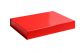 Luxuriöse Magnetbox in glänzendem Rot stilvolle Geschenkbox für exklusive Geschenke oder Werbeaktionen.

