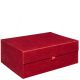 Magnetbox 40x30x15cm GLITZER ROT - Satz mit 10 Stück.