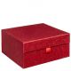 Magnetbox 25x25x12cm GLITZER ROT - Satz mit 20 Stück.