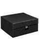Magnetbox 25x25x12cm GLITZER SCHWARZ - Satz mit 20 Stück.