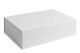 Magnetbox 35x25x10cm WEISS - Satz mit 25 Stück.