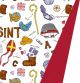 SINTERKLAAS 2021 ROOD  (DUBBELZIJDIG)