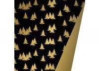 Trendy (2-Seitig)  XMAS TREES BLACK GOLD