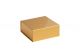 Luxuriöse Magnetbox in glänzendem Gold, stilvolle Geschenkbox für exklusive Geschenke oder Werbeaktionen.
